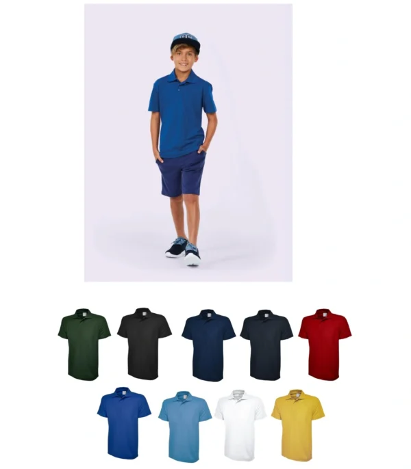 UC116 Uneek Children's Active Cotton Polo Shirt